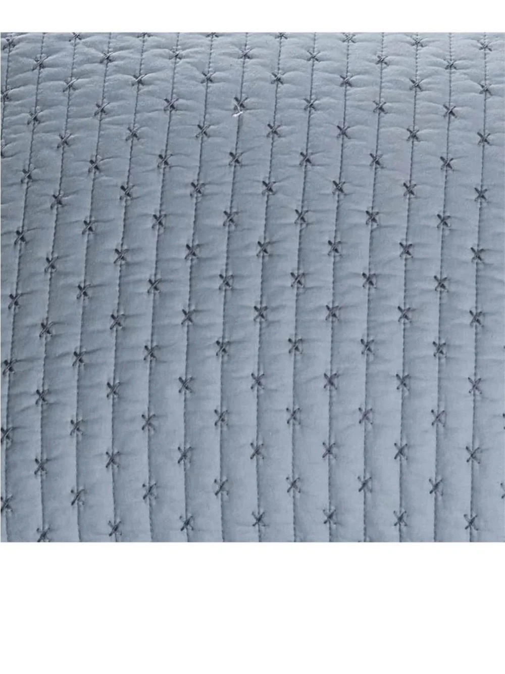 Levtex Home - Cross Stitch Chambray Quilt Set - King Quilt